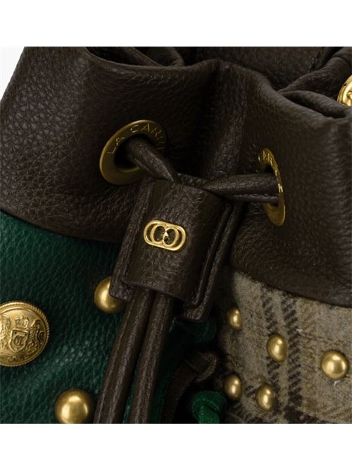 legacy bucket synth./sue+cloth LA CARRIE | 152M-EM-303-SSCCOMBI BROWN